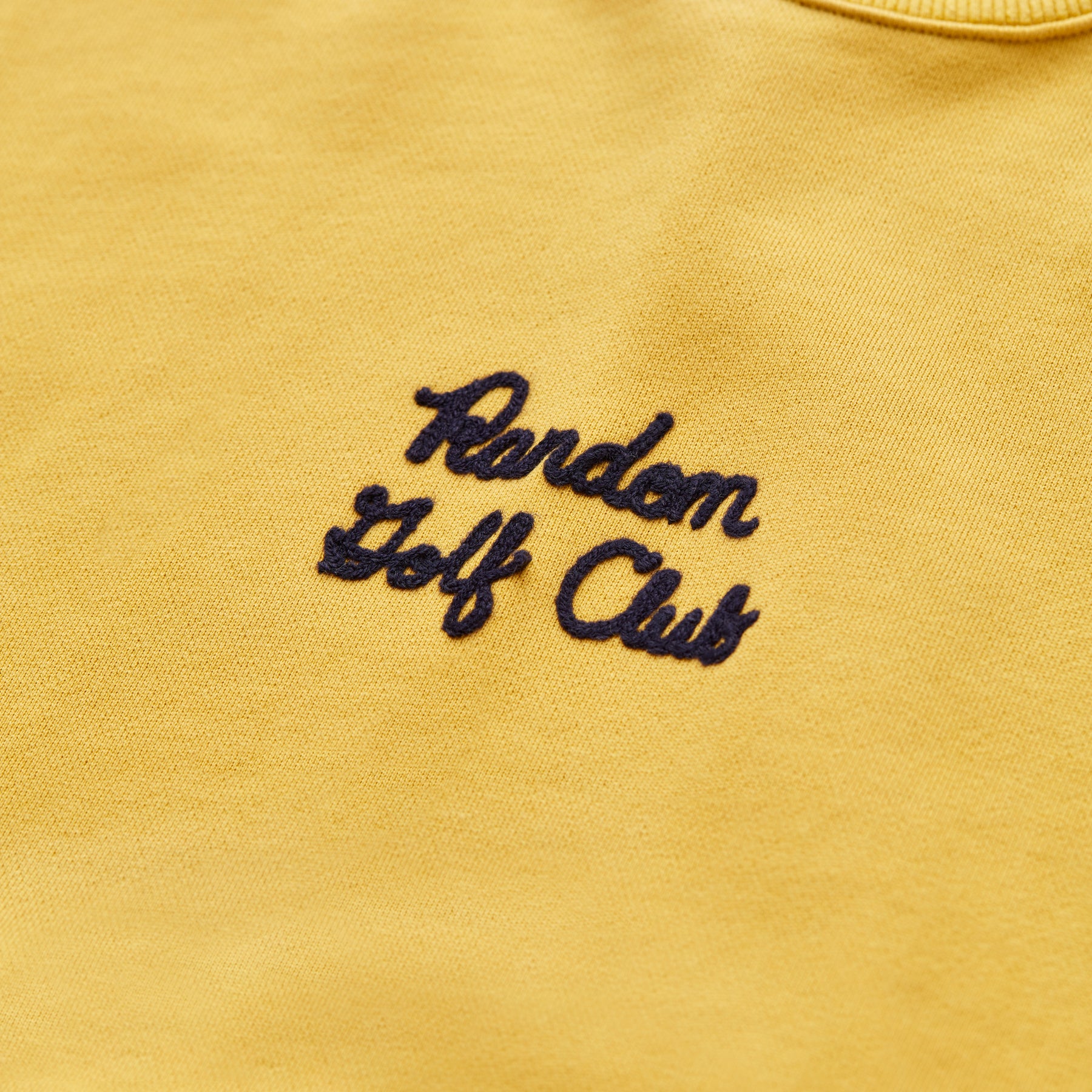Chainstitch Crewneck Sweatshirt (Mustard)