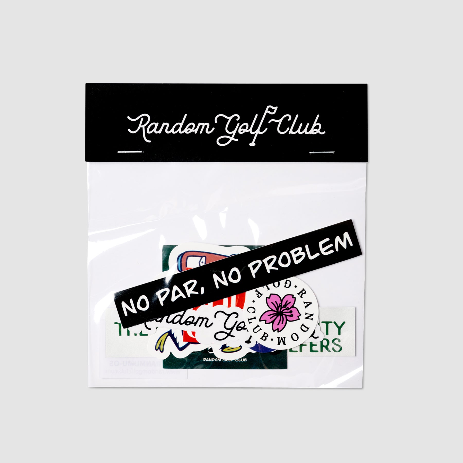 Random Golf Club Sticker Pack